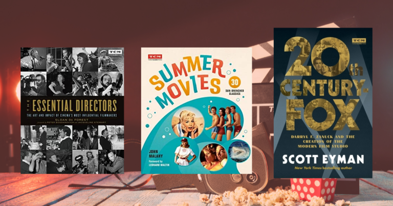 3 Books for Movie Buffs on A Film Background